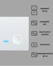 LED fürdőszobai tükör MONTARON 80 cm 60 cm Ezüst_940482