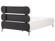Letto Bouclé LESSAY 120 x 200 cm Bianco sporco_1125003