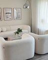 4 Seater Boucle Living Room Set White LEIREN_933294