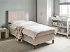 Cama continental Tela COUNTESS 90 x 200 cm Beige