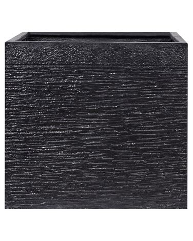 Maceta cuadrada negra 50x50x46 cm PAROS