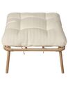 Chaise de jardin avec un pouf en rotin naturel MURANO_932888