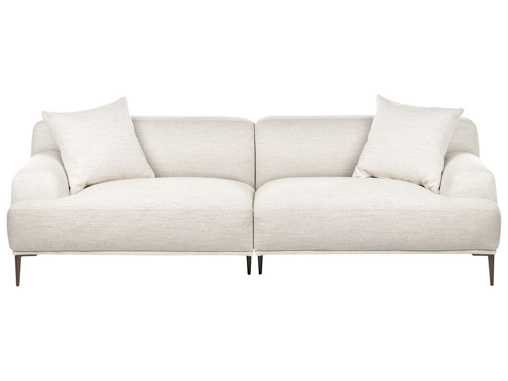 Canapé 3 places MATILA Tissu Beige clair