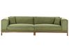 4 Seater Cord Sofa Green VENG_934555