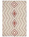 Bavlněný koberec 160 x 230 cm béžový/růžový KASTAMONU_840509