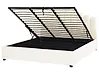 Ottoman Bed VINCENNES Velvet Off-White 180 x 200 cm (EU Super King)