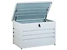 Storage Box CEBROSA 100 cm 62 cm Metal Light Grey