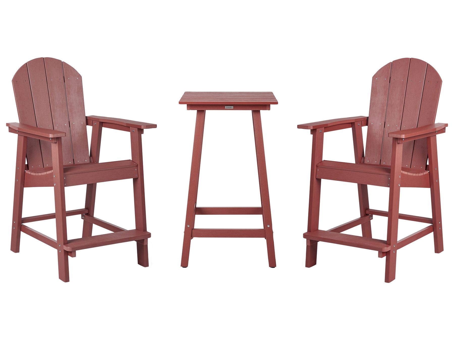 Garden Bistro Set Red ADIRONDACK_938580