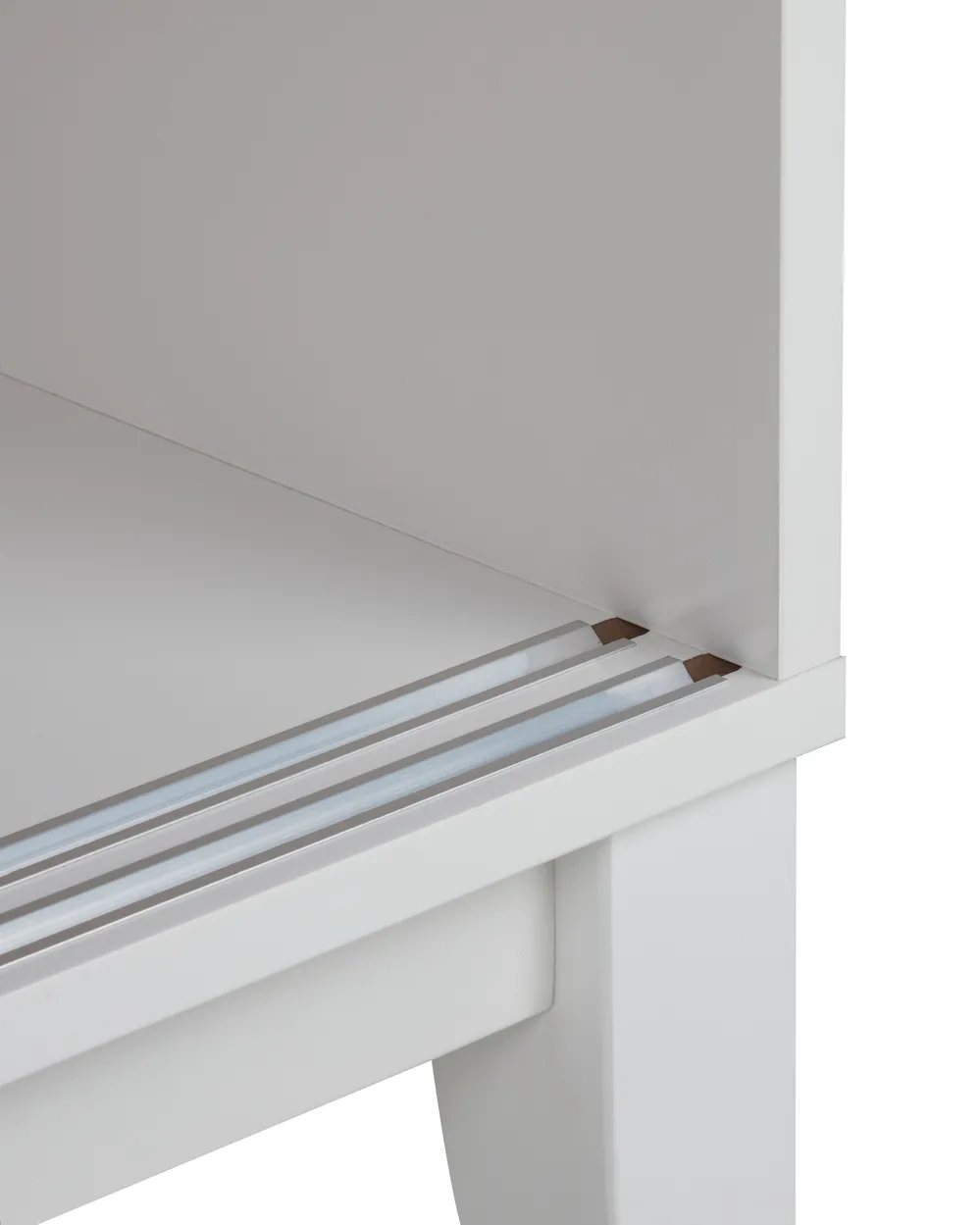 Vetrina in vetro RUMSON 80 cm Bianco_913783