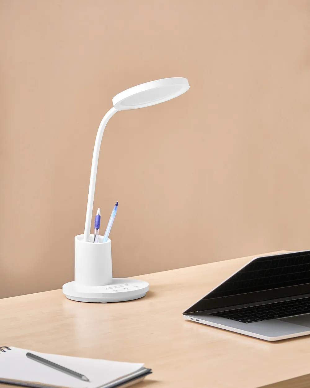 Lampa biurkowa LED VELA Ze ściemniaczem Biały