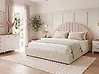 Ottoman Bed CHADENET Boucle Light Beige 180 x 200 cm (EU Super King)