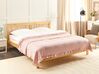 Bavlněný přehoz na postel 220 x 200 cm pastelově růžová HATTON _915458