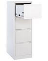 Armoire de rangement à 4 tiroirs en métal blanc BARITE_929462