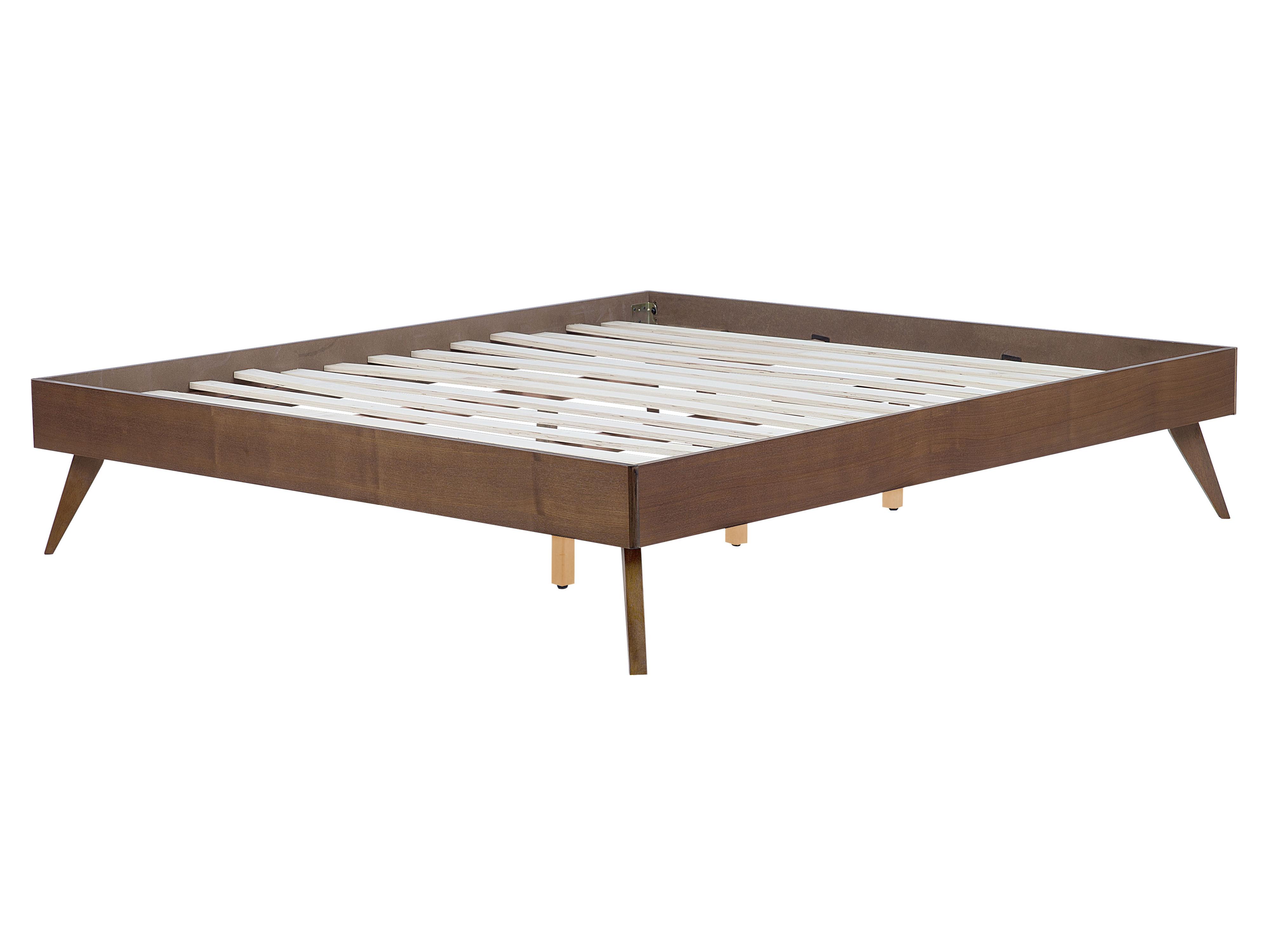 Bett ohne Kopfteil BERRIC 160 x 200 cm Dunkle Esche_873744