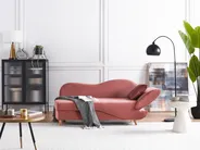 Right-Hand Chaise Longue MERI with Storage Velvet Pink_914301