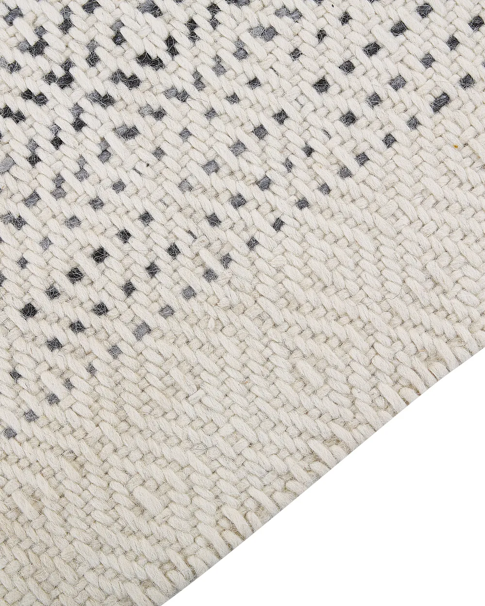 Rug OMERLI White 140 x 200 cm Wool_852629