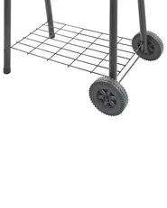Barbecue a carbonella SATAH con affumicatore Metallo Nero_822697