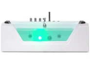 Corner Hot Tub with LED SAMANA 1530 x 710 mm White_762960