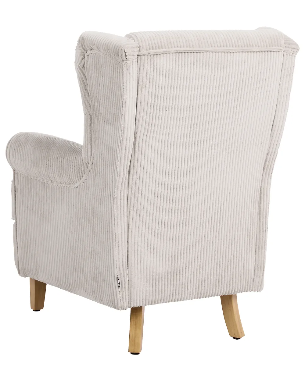 Wingback Chair ABSON Corduroy Light Beige_1186225