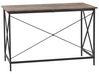 Psací stůl 115 x 60 cm tmavé dřevo/černý FUTON_820956