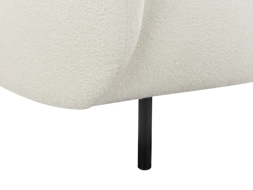 Sofa 3 Seater LOEN Boucle White_920391