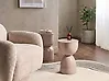 Side Table CANYON Metal Light Beige