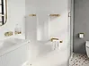 6-Piece Bathroom Hardware Set TUMACO with Towel Bars and Hooks Gold