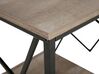 Tavolino legno scuro e nero 56 x 56 cm FORRES_726095