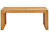 Zestaw ogrodowy akacjowy stół ławka i stołki jasne drewno BELLANO_922134