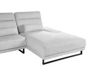 Corner Sofa 4 Seater IKAST Fabric Light Grey Left Hand_959820