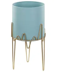 Donica na nóżkach KALANDRA 19 cm Metal Błękitny_804736