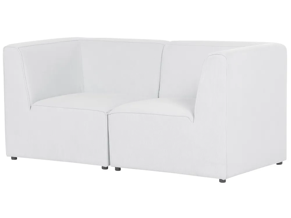 Modular Sofa 2 Seater LEMVIG Corduroy Off-White_875526