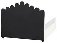 Ottoman Bed VINCENNES Velvet Off-White 140 x 200 cm (EU Double)_837359