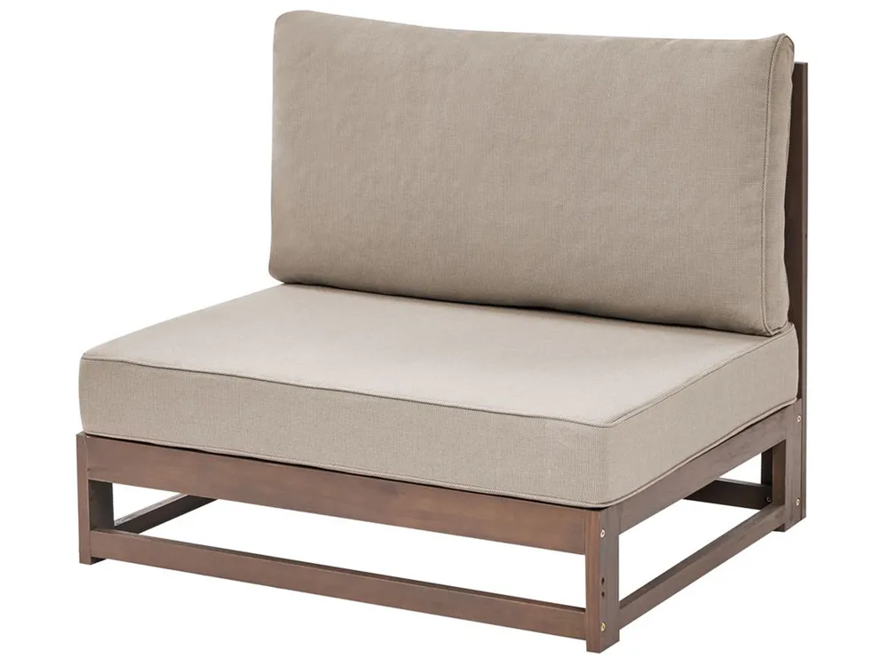 Set da giardino con tavolo 4 posti TIMOR Modulare Legno di acacia certificato Marrone scuro_853387