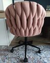 Swivel Office Chair Pink MILAN_933230