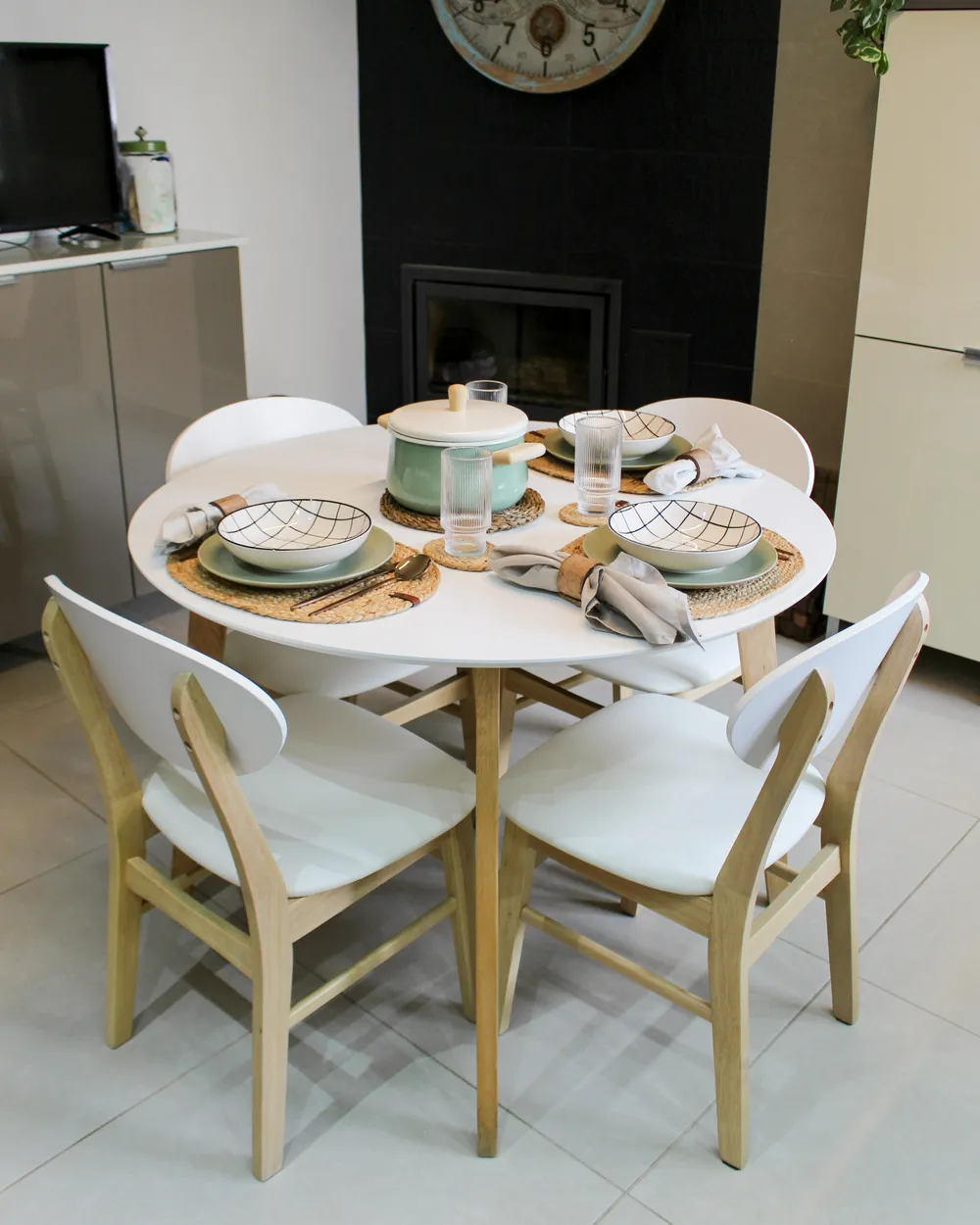 12 Piece Placemats and Coasters Set BUSHYLARK Jute Natural_983121
