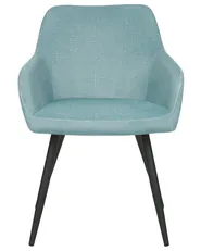 Set of 2 Dining Chairs CASMALIA Velvet Light Blue_898920
