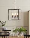 Metal 4 Light Pendant Lamp Black WANCHET_818189