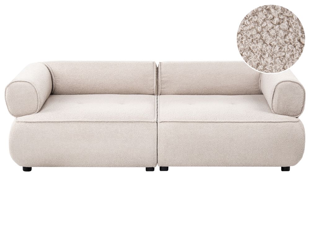 Sofa 3 personers SALLA Boucle Beige