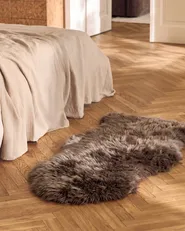 Faux Fur Rug MUNGO Brown 63 x 95 cm_1132092