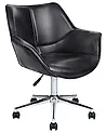 Silla de escritorio NEWDALE Piel sintética Negro