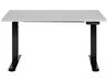 Elektricky nastavitelný psací stůl 120 x 72 cm šedý/černý DESTINES_899431