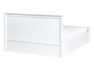 Bett mit Stauraum LAMBRES Kiefernholz Weiß 140 x 200 cm_985611