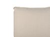 Lit double en tissu beige 180 x 200 cm VINAY_880069