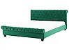 Bed Velvet AVALLON 180 x 200 cm (EU Super King) Emerald Green