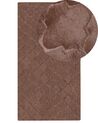 Tappeto pelliccia sintetica marrone 80 x 150 cm GHARO_866682