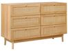 6 Drawer Chest Light Wood NIVO_934143