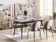 Extending Dining Table MALDON Black 160/200 cm 90 cm_793911
