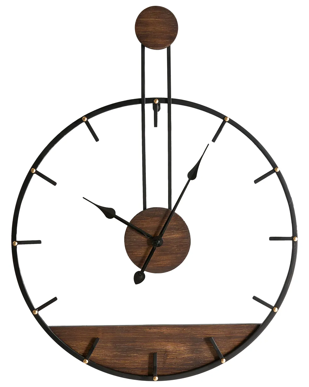 Zegar ścienny TAUGON 60 cm Metal Czarny