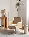 Armchair HOJBY Boucle Sand Beige